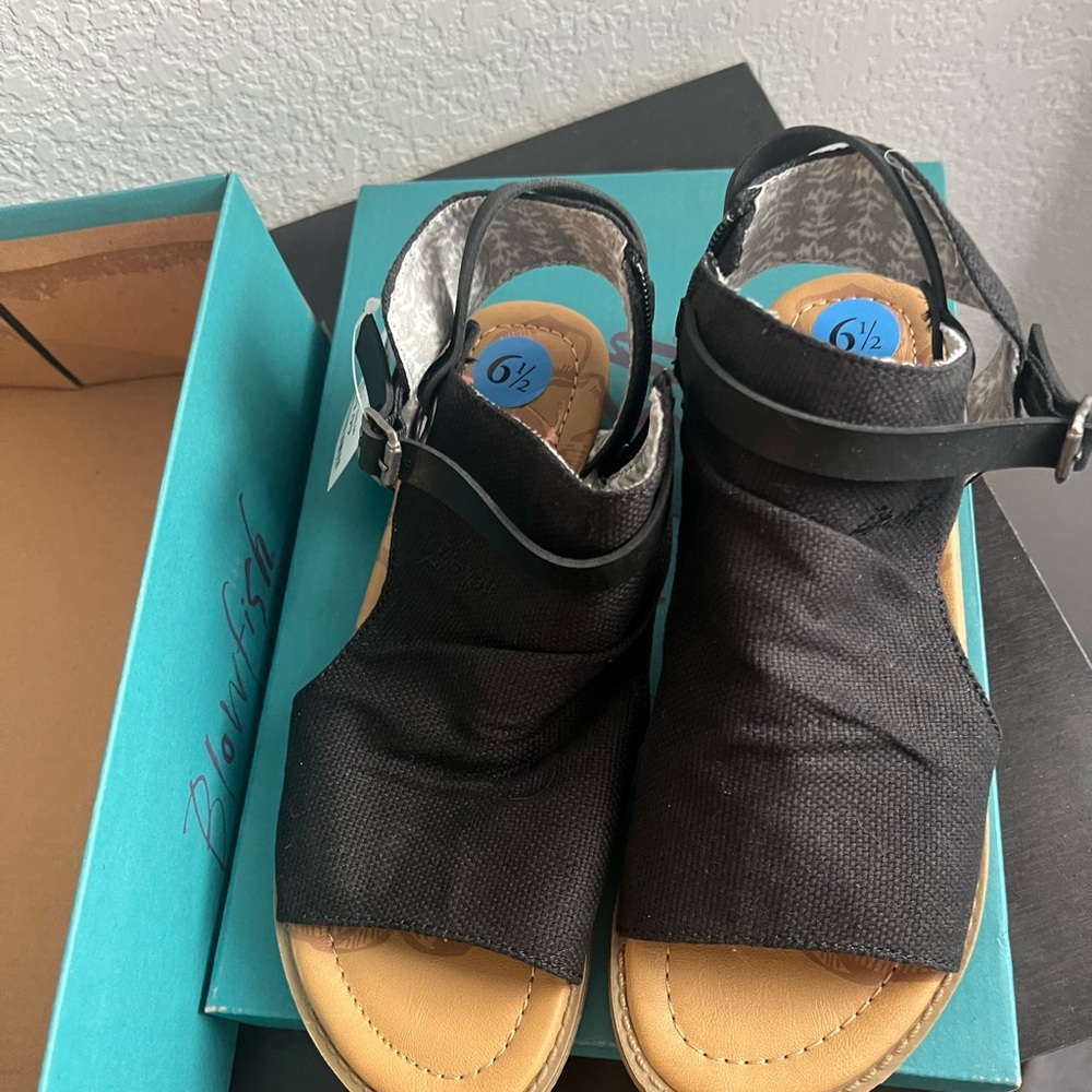 Blowfish Black Sandals - Picture 2 of 5